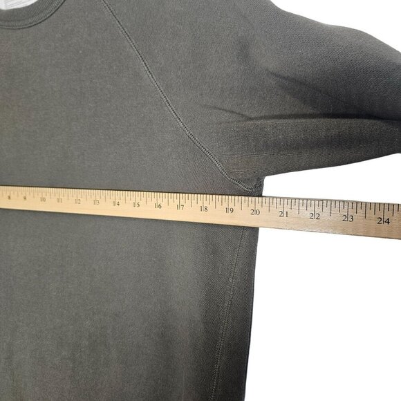 Muji Womens Olive Green Crew Neck Casual Sweatshirt Pull Over Minimalist XS - Picture 6 of 8